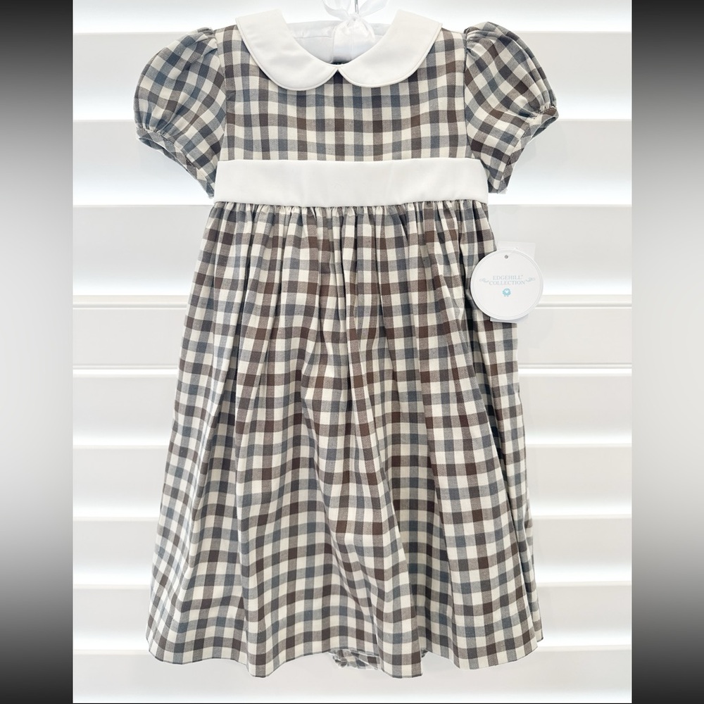 Baby Girl Edgehill Collection Dress Classic Checkered Pattern